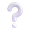 white question mark